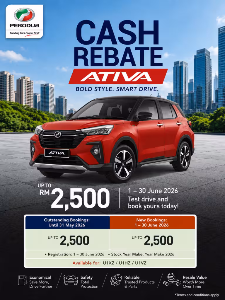 Poster promosi Perodua ativa