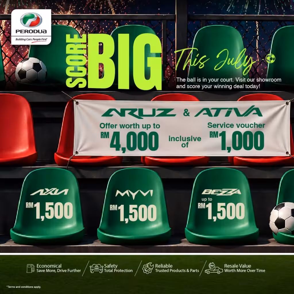 Poster promosi Perodua aruz